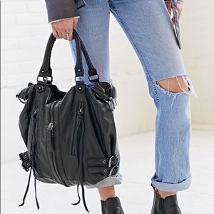 Urban Outfitters black leather bag